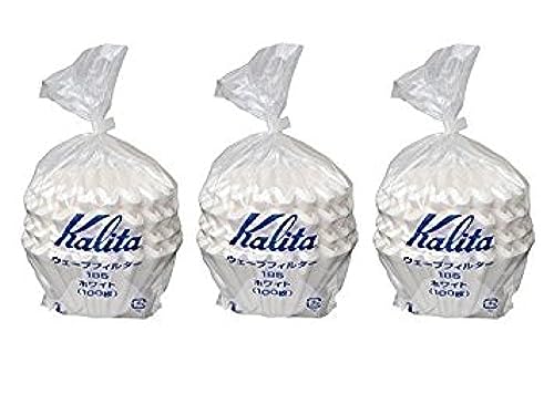 Kalita Wave Series Coffee Filter 185 for 2-4 Cups White - Pack of 300