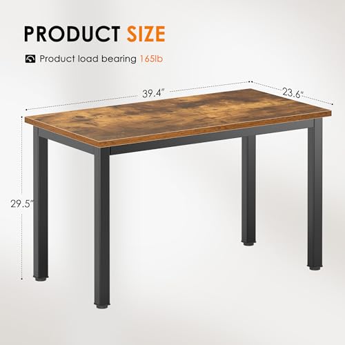 DlandHome 39 Inch Retro Small Computer Desk for Home Office