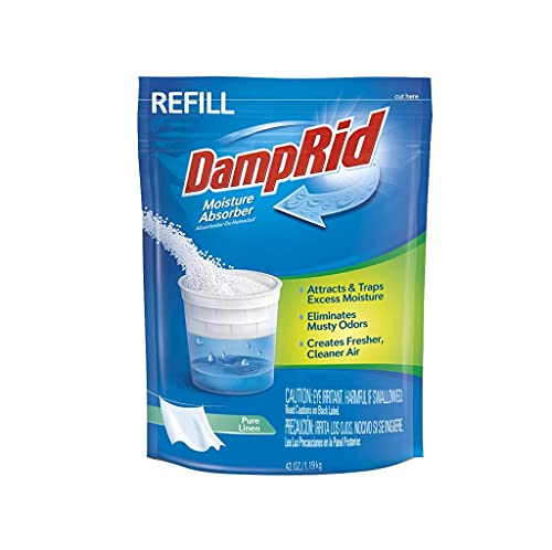 DampRid Pure Linen Moisture Absorber Refill Bag 42 oz - Eliminates Odors