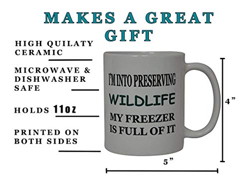 Rogue River Tactical Hunting Coffee Mug - Funny Wildlife Preserving Gift, 11oz