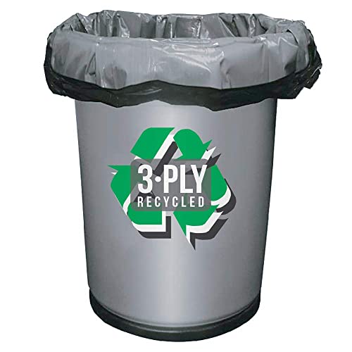 Aluf Plastics 55-60 Gallon Heavy Duty Black Trash Bags 1.5 Mil Pack of 100