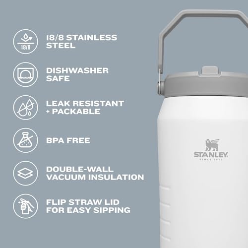 40 oz Black Hydration Jug with Flip Straw 2.0 Lid - Insulated & Leakproof