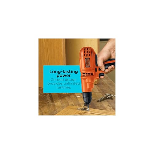 Corded Drill - 5.5 Amp Power, 3/8-Inch Chuck, Variable Speed, Drill/Driver Only