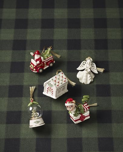 Lenox Christmas Tree Snow Globe Ornament - Tree Globe Variation, Ivory Porcelain