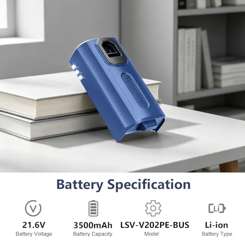 Levoit LVAC-300 Replacement Battery - 3500mAh for Cordless Stick Vacuum