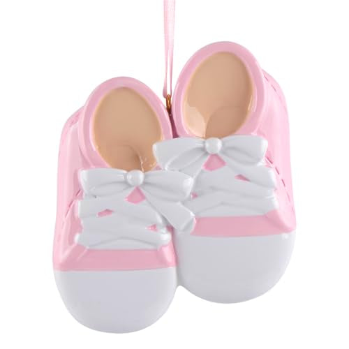 MAXORA Baby Christmas Ornament - Personalized First Christmas Shoe