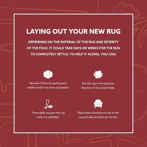 Linon Home Decor Products The Anywhere Washable Rug Yarit Garnet & Ivory 3' X 5' Accent Rug