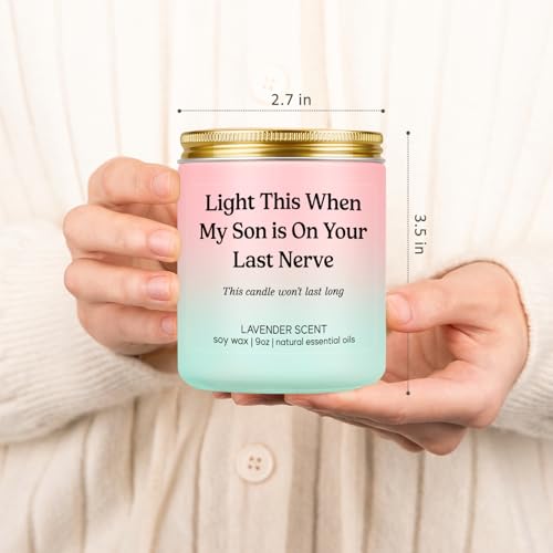 Lavender Scented Candle for Daughter-in-Law Gift - 9 oz, 50+ Hour Burn