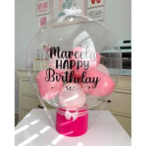 24Pcs Bobo Balloons, Different Size Clear Balloons Set for Stuffing Bubble Transparente for Baby Showers Valentines Christmas Wedding Birthday Prom Party Decoration(8/11/12/13/16/18/20 Inch)