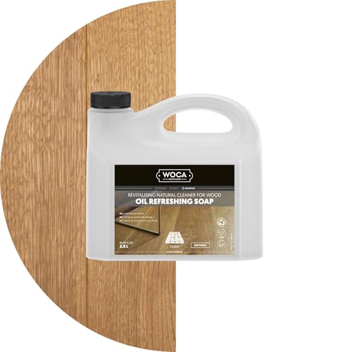 WOCA Oil Refreshing Soap Natural 2.5L Oil Cleaner for Hardwood Floors & Furniture - Pack of 1