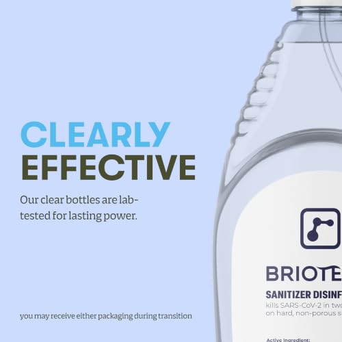BRIOTECH 1 Gal Hypochlorous Acid Disinfectant Refill - Food Safe, Kills SARS-CoV-2 & Bacteria