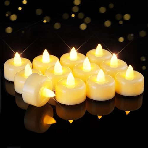 Raycare 12/24/50/100/150Pack Flameless Candles, Battery Operated LED Tea Lights, Long Lasting Fake Candles, Electric Candles for Wedding, Holiday Party, Centerpieces, Home Decor, Halloween, Christmas