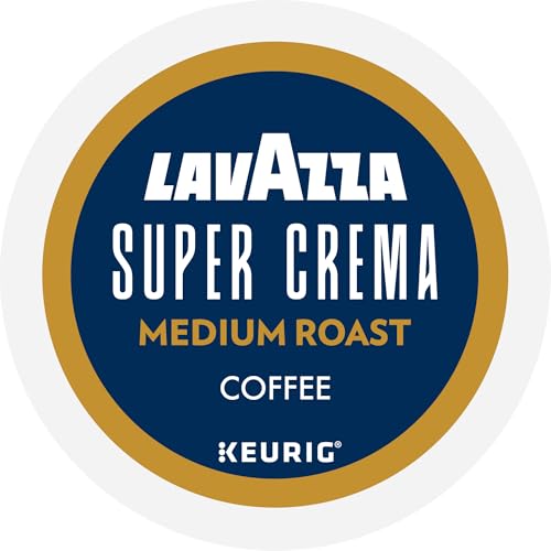Lavazza Super Crema K-Cup Coffee Pods - Medium Espresso Roast, 60 Count