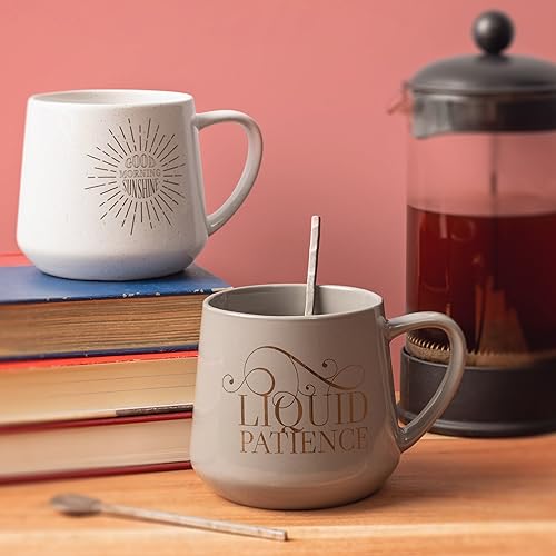 Karma 16 oz Chic Ceramic Coffee Mug Good Morning Sunshine - Cute and