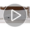 L LOVSOUL Queen Size Goose Feather Down Pillow 20x30in Organic Cotton Soft Supportive Bed Pillow for Sleepers White