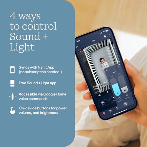 Baby Night Light and Sound Machine - Soothing Sleep & Calm Lighting