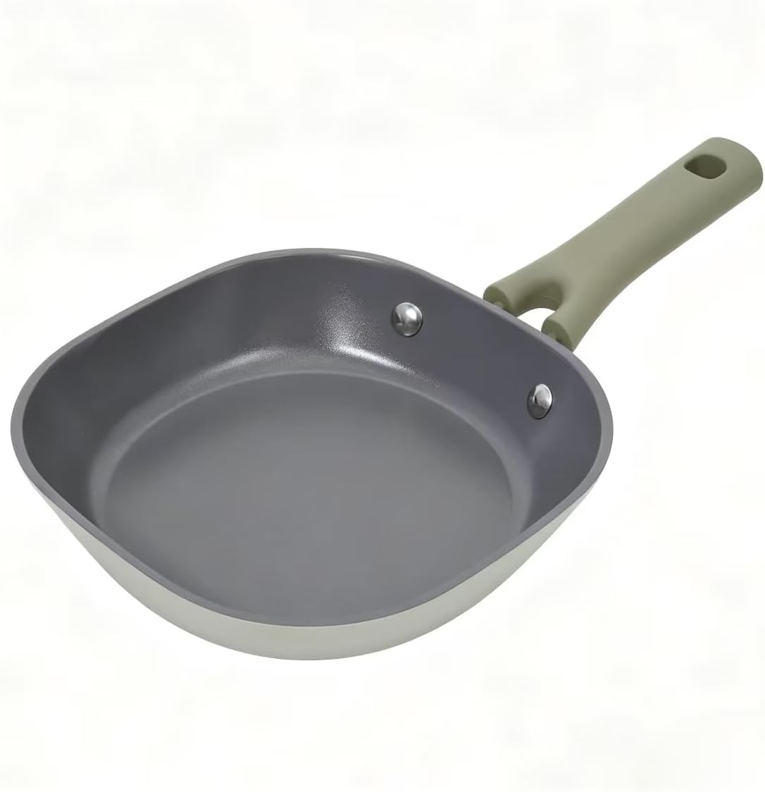 Skiennix 8 Inch Ceramic Nonstick Frying Pan - Eco-Friendly, PFAS/PFOA-Free, Induction Compatible, Dishwasher Safe
