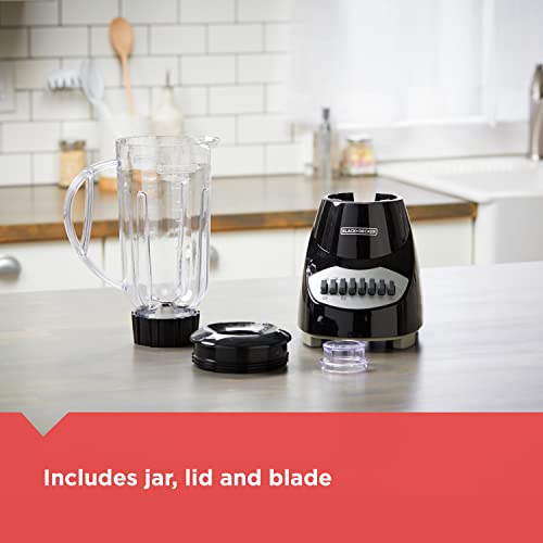 Black+Decker Crush Master Blender 10-Speed with Stainless Steel Blades - Plastic Jar