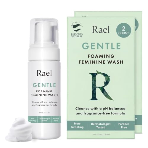 Rael Gentle Feminine Wash Foaming Cleanser 5 oz Pack of 4 – Sensitive Skin, Natural Ingredients