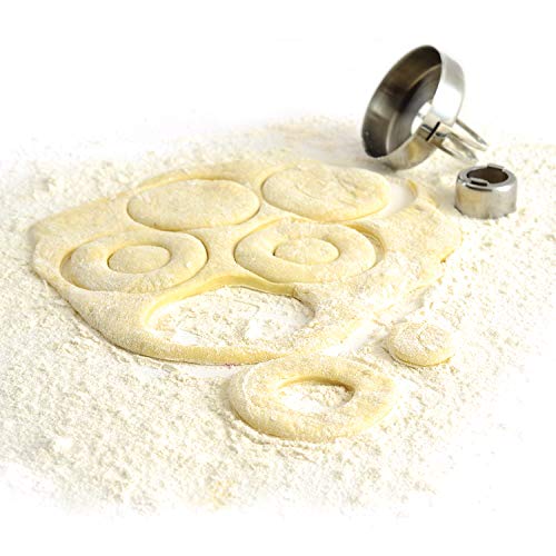 Norpro Stainless Steel Donut Cookie Cutter with Removable Center 2.75in