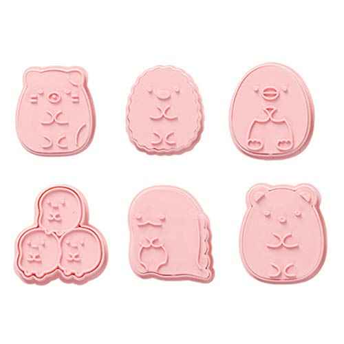 Cookie Cutter Set£¬6pcs Kids Cake Decoration 3D Mini Cartoon Animal Baking Tool Cookie Cutter Set
