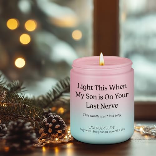 Lavender Scented Candle for Daughter-in-Law Gift - 9 oz, 50+ Hour Burn