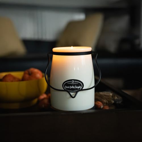 Milkhouse Candle Company Brown Butter Pumpkin Soy Candle 22 oz - Long-Lasting Fragrance