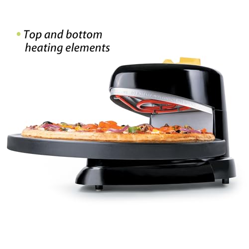 Green & Gold Rotating Pizza Oven - Pizzazz Plus by Presto, No Preheat