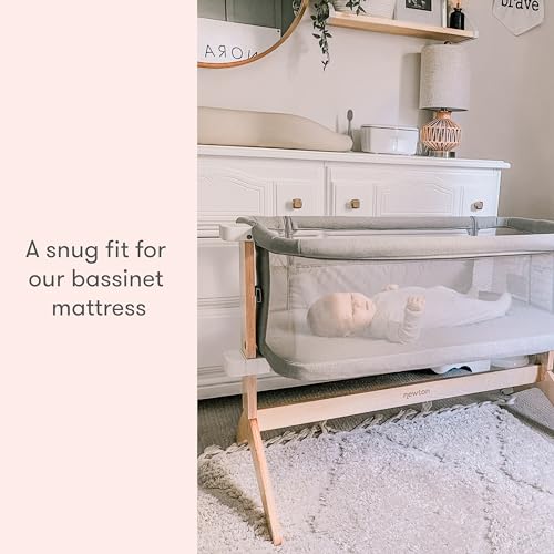 Baby Bassinet Fitted Sheet 2-Pack - Breathable Muslin for Newton Bassinet & Bedside Sleeper
