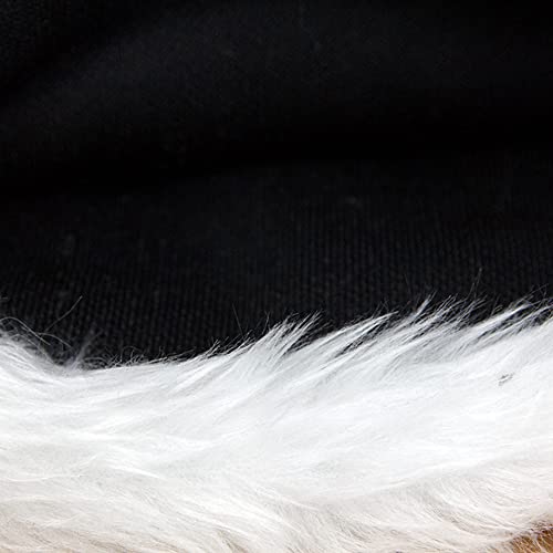 Santa Hat for Adults Velvet Thickened Christmas Hat Warm Touch Holiday Party Cap