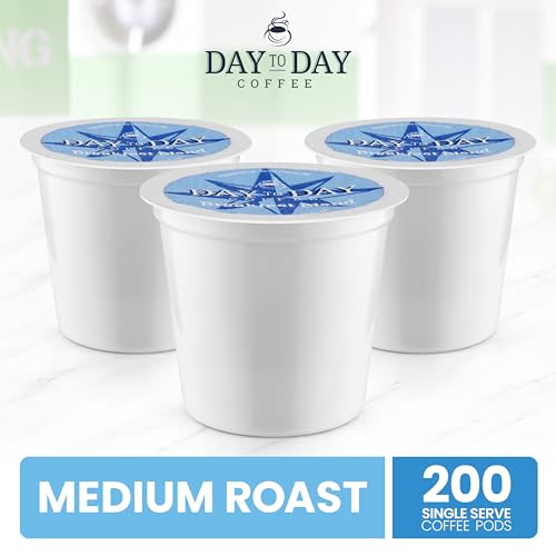 Day To Day Coffee Pods Breakfast Blend Medium Roast 200 Count - Compatible with Keurig