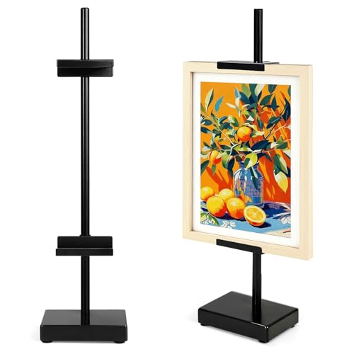 Victawks Black Adjustable Tabletop Easel Stand for Frames 17" - Pack of 1