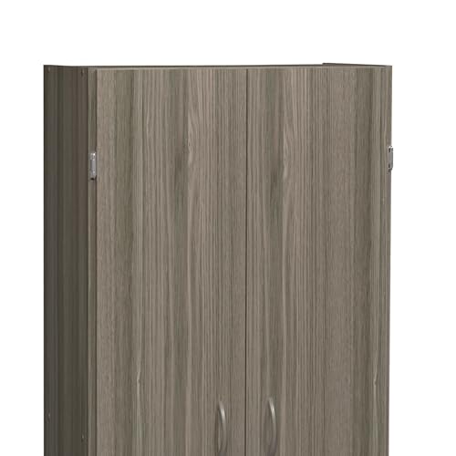ClosetMaid Natural Gray Pantry Cabinet with 2 Doors & Adjustable Shelves