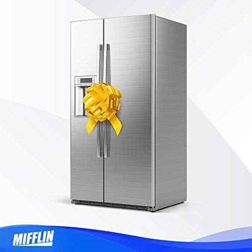 Mifflin-USA - Big Car Bow - Matte Yellow, 18 Inch - Giant Gift Bow for Birthday, Christmas - Huge Car D?cor