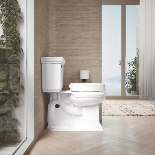 Kohler Hyten Elevated Round Toilet Seat White 3-inch Height Soft Close