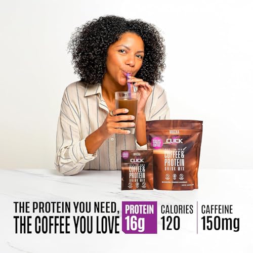 Protein Coffee Drink with Double Shot Espresso 15.8 oz - Hot or Cold - Variation of Mocha
