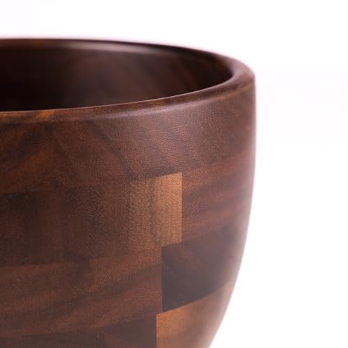 Biscuitique Solid Walnut Mixing Bowl for KitchenAid 4.5 & 5 Qt Stand Mixers