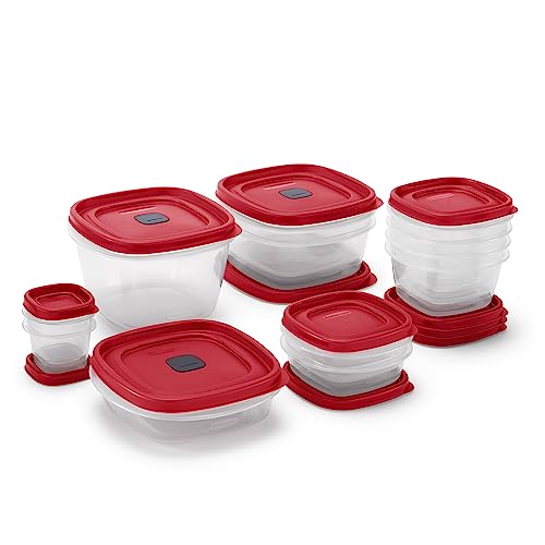 Assorted Food Storage Container Set - 24 Pieces, Kitchen Organization