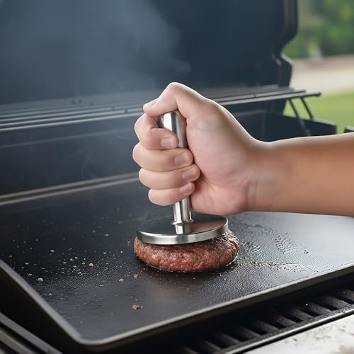 Stainless Steel Meat Pounder & Tenderizer - Heavy Duty Chicken Flattener Tool