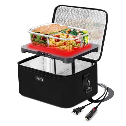 Aotto Portable Oven, Electric Lunch Box Food Heater - 12V/24V/110V