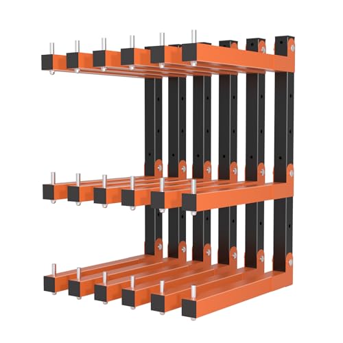 Acools B-3 Pack Heavy Duty Wall-Mounted Lumber Storage Racks 1080 lb Capacity