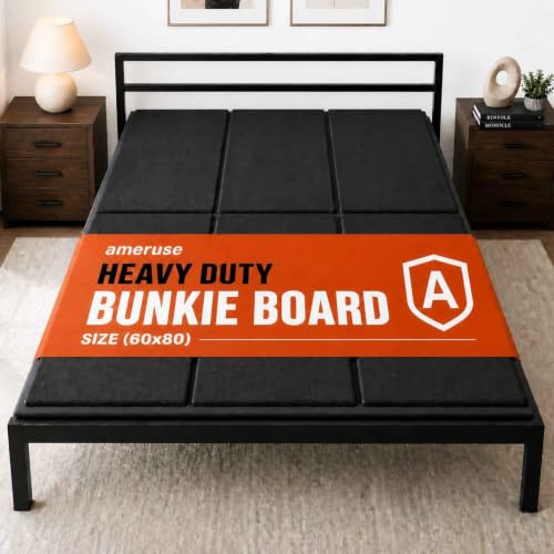 10mm Heavy Duty Queen Bunkie Board 60x80, Foldable Bed Support