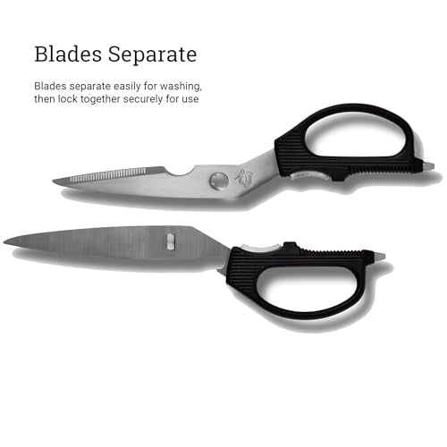 Multi-Purpose Kitchen Shears with Bone Notch & Bottle Opener - Heavy Duty Scissors