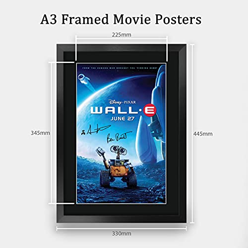 Wall-E Movie Poster 16x12 Inch Framed Autograph Memorabilia Gift