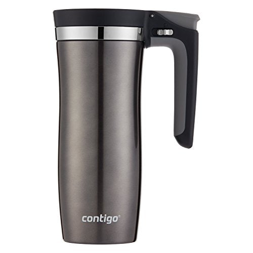 Contigo Gunmetal Travel Mug 16oz with AUTOSEAL Leak-Proof Lid & Handle