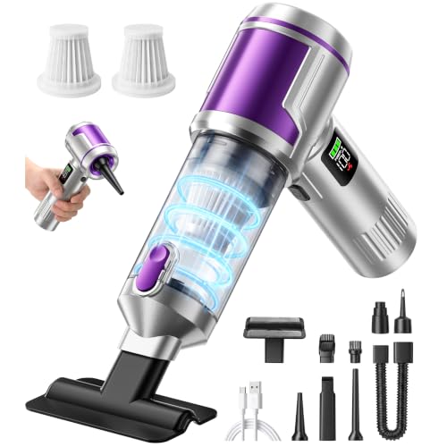 EOUMJE Cordless Handheld Car Vacuum Cleaner with 22kPa High Suction, Portable Mini Vacuum for Car, Home & Pet Hair, USB-C Rechargeable