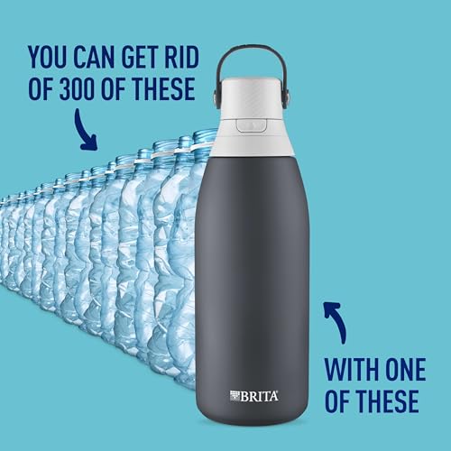 32oz Insulated Stainless Steel Water Bottle with Filter - BPA-Free Reusable