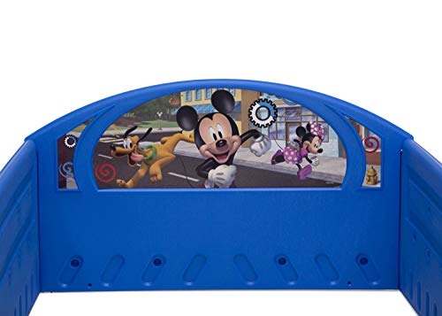 Delta Children Mickey Mouse Toddler Bed with Guardrails - Sleep & Play Version