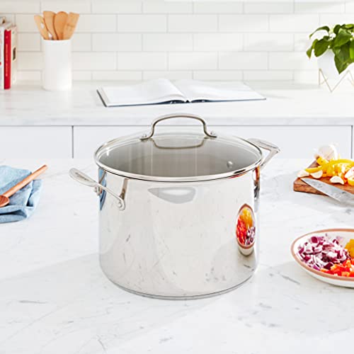 Cuisinart 10-Quart Stockpot with Glass Cover - Brushed Stainless, 76610-26G