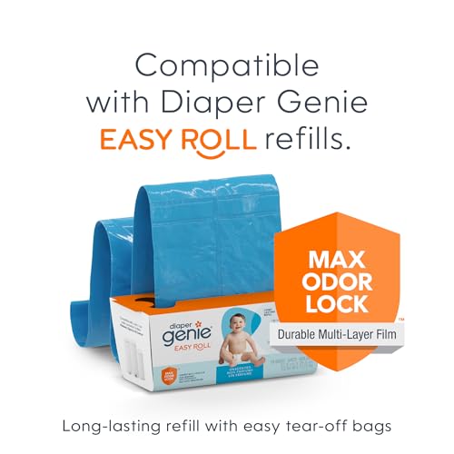 Registry Gift Set - Diaper Genie Signature Pail with 2 Easy Roll Refills - Odor Control